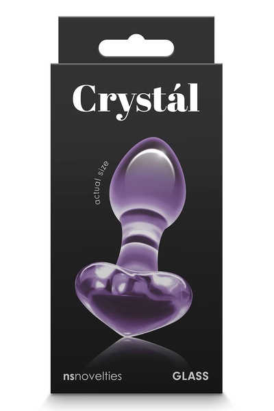 Стеклянная пробка NS Novelties CRYSTAL HEART PURPLE T280933 фото