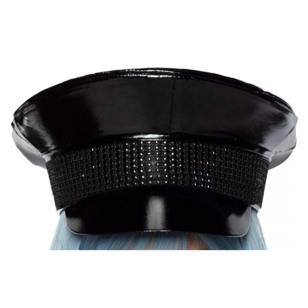 Военная шляпа со стразами One Size Rhinestone Trimmed Military Hat от Leg Avenue, черная 2772 \Black фото