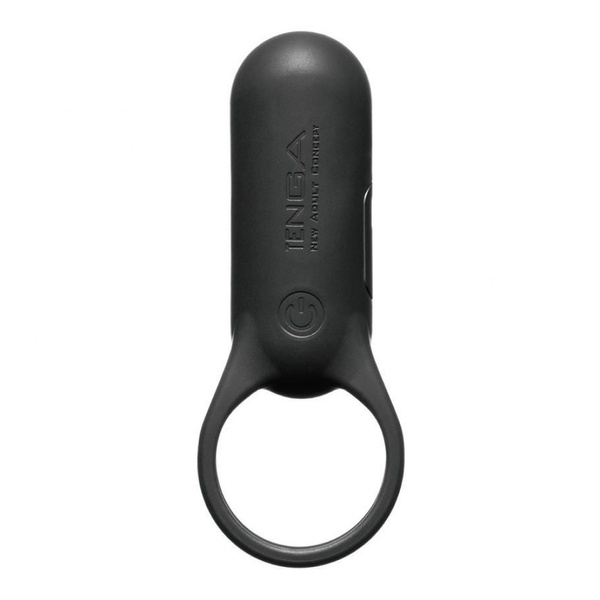 Эрекционное кольцо с вибрацией SVR Plus Tenga, силиконовое, черное, 9.7 х 3.8 см 57501 /VRP-001(12) фото