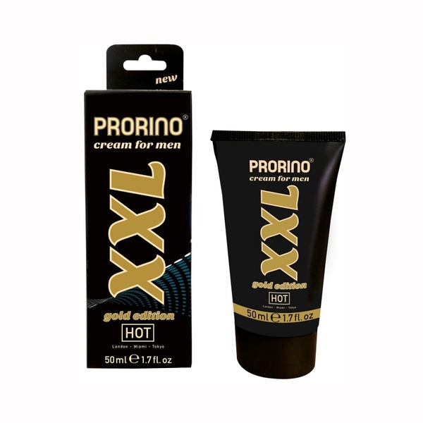 Крем эрекционный увеличивающий объем PRORINO XXL Cream for men - gold edition 50 ml HOT78206 фото