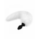 Анальний затор, хвіст з вібрацією на пульті, white RDNI-270019 фото 1