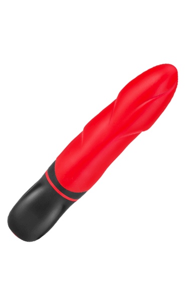 Вібратор з оригінальним дизайном та ребристою поверхнею AMOR BIG VIBRATOR ANGELUS Red (Додаток НЕ Функціонує!) AMOR-AM071-1 Red фото