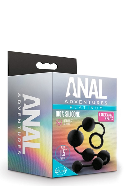 Анальные шарики Blush Anal Adventure Platinum Silicone Large Anal Beads T331457 фото