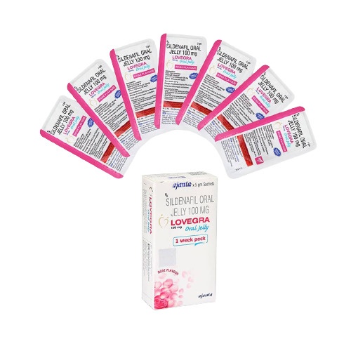 Возбуждающее Желе для женщин LOVEGRA Oral Jelly (цена за упаковку,7 пакетиков) B73131 фото