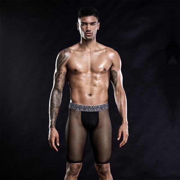 Чоловічі прозорі сексуальні шорти із гульфіком JSY-7260 фото