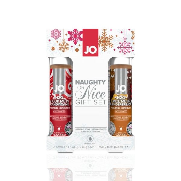 Розпродаж! Набір лубрикантів JO Naughty or Nice Gift Set (2×30 мл) (термін 06.2025) SO6163-R фото