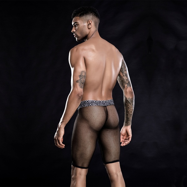 Мужские прозрачные сексуальные шорты с гульфиком JSY-7260 фото