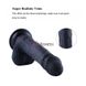 Силиконовый дилдо Hismith 8.3" Silicone Dildo Black SO9971 фото 3