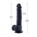 Силиконовый дилдо Hismith 8.3" Silicone Dildo Black SO9971 фото 2