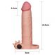 Удлиняющая насадка с вибрацией Add 3 Penis Sleeve, Flesh RDNI-310331 фото 2