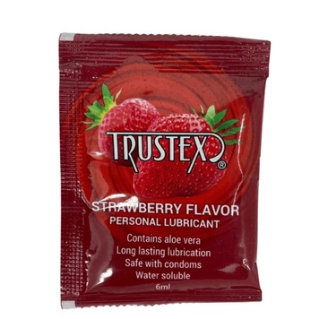 Саше/Лубрикант на водной основе Trustex Strawberry со вкусом клубники, 6 мл TR12278 фото