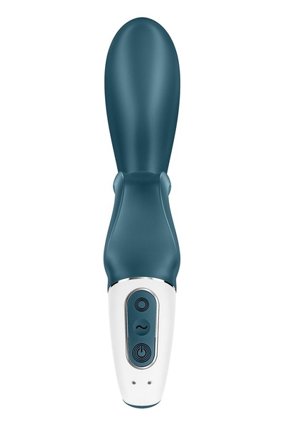 Смарт вибратор кролик Satisfyer Hug Me Bluegrey, 2 мотора, диаметр 4,2см, широкая клиторальная часть SO6273 фото