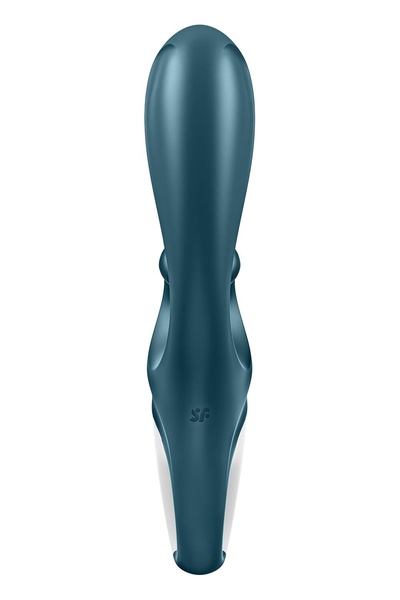 Смарт вибратор кролик Satisfyer Hug Me Bluegrey, 2 мотора, диаметр 4,2см, широкая клиторальная часть SO6273 фото