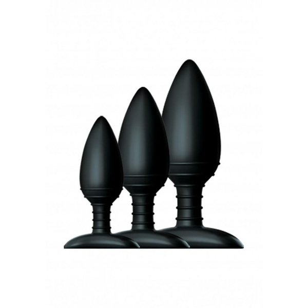 Набор анальных пробок Nexus Butt Plug Trio, 3 шт, черный N29744 фото