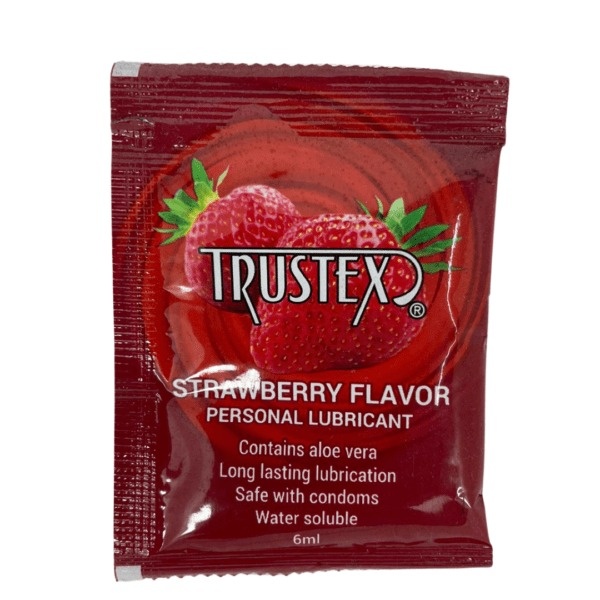 Саше/Лубрикант на водной основе Trustex Strawberry со вкусом клубники, 6 мл TR12278 фото