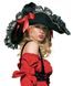 Шляпа пирата женская Swashbuckler Pirate Hat от Leg Avenue, черная 2098 фото 3