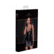 Платье-мини сексуальное из винила, с кружевным бюстом, молния спереди Noir Handmade F254 черное, S NR09165 фото 6