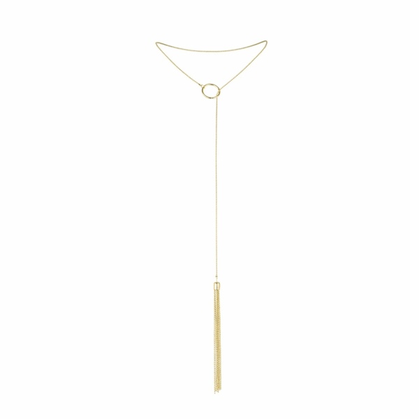 Цепочка для тела Bijoux Indiscrets Magnifique Tickler Pendant Chain — Gold В0268 фото