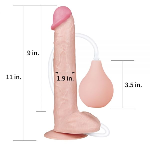 Фалоімітатор з сім'явипорскуванням 11'' Squirting Dildo IODU-310092 фото