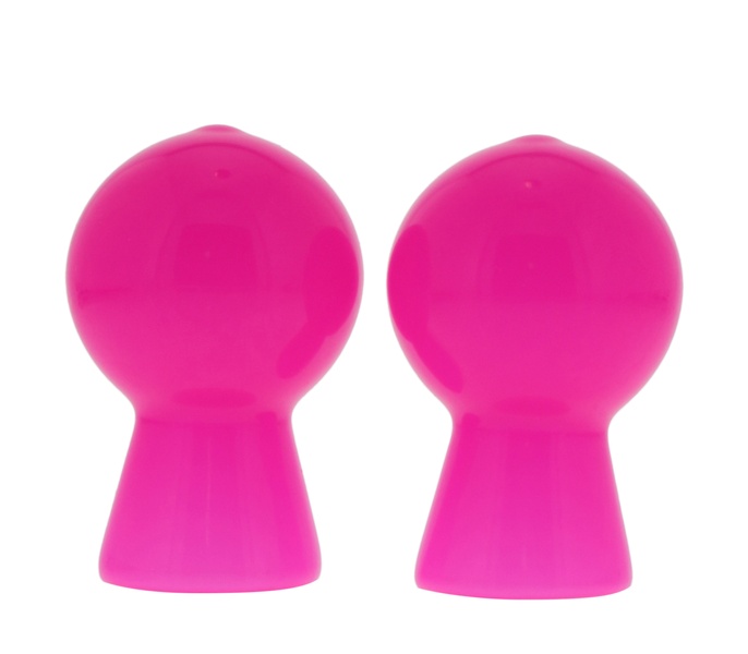 Вакуумные стимуляторы для сосков NMC NIPPLE SUCKER PAIR IN SHINY PINK T160010 фото