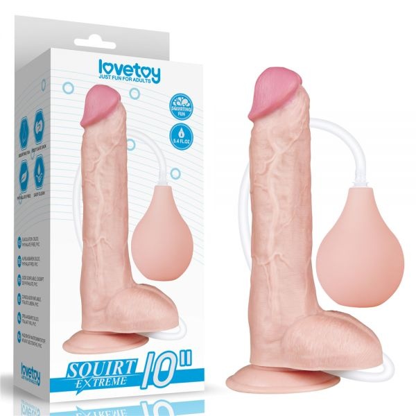 Фаллоимимтатор с функцией семяизвержения реалистик 10'' Squirting Dildo IODU-310091 фото