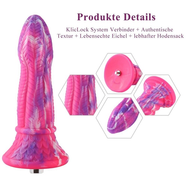 Фаллоимитатор для секс-машин Hismith 10.3″ Silicone Monster Dildo Series (мятая упаковка!!!) SO6216-R фото