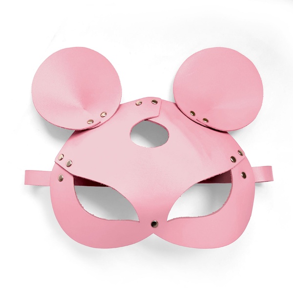 Кожаная маска мышки Art of Sex - Mouse Mask, цвет Розовый SO9652 фото