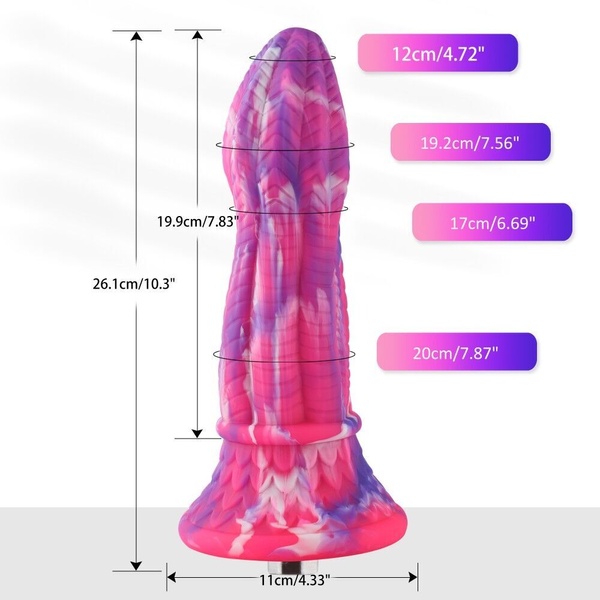 Фаллоимитатор для секс-машин Hismith 10.3″ Silicone Monster Dildo Series (мятая упаковка!!!) SO6216-R фото