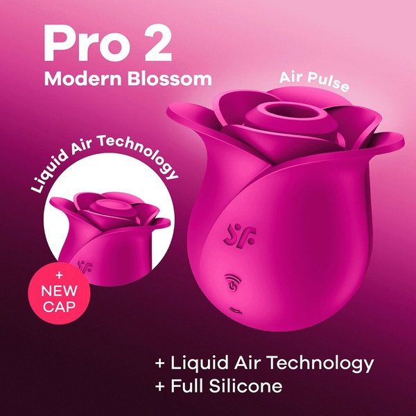 Вакуумный клиторальный стимулятор Satisfyer Pro 2 Modern Blossom, технология Liquid Air SO8776 фото