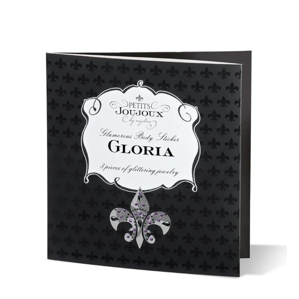 Украшения для груди и бикини со стразами Gloria Petits Joujoux, черно-розовые E24835 фото