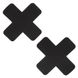 Пэстисы на соски в форме крестов Boundless CalExotics, самоклеящиеся, черные CL14229 фото 1