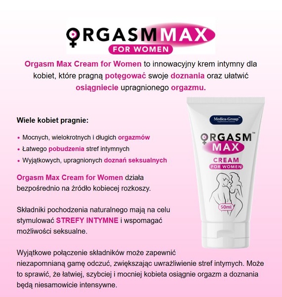 Крем для женщин Orgasm Max 50 ml 32-00052 фото