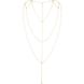 Цепочка для спины Bijoux Indiscrets Magnifique Back and Cleavage Chain - Gold, украшение для тела В0266 фото 4