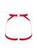 Портупея пояс Obsessive Elianes harness, красная, XS/S 411642 фото 5