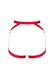 Портупея пояс Obsessive Elianes harness, красная, XS/S 411642 фото 6