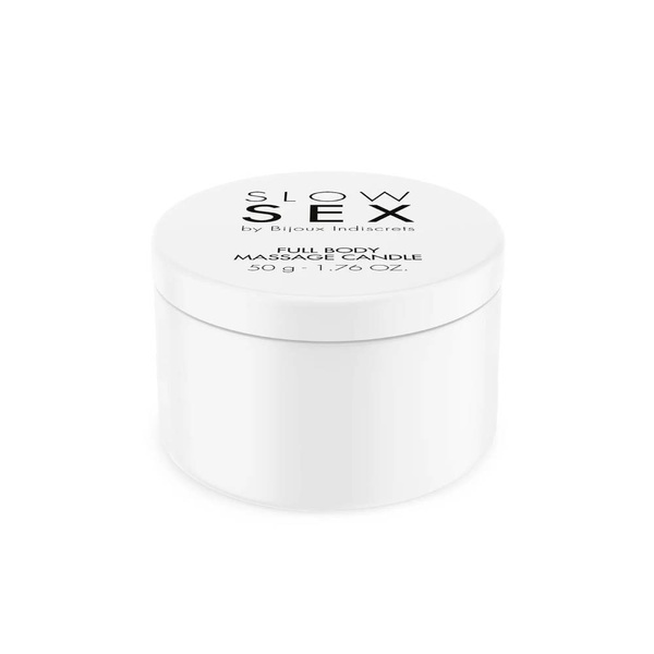 Массажная свеча с маслами, ароматная, Bijoux Indiscrets Massage Candle Slow Sex, 50 мл BJ0374 фото