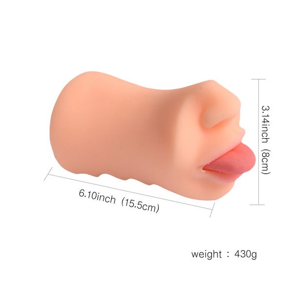 Мастурбатор для орального сексу (РОТИК) без вібрації колір тілесний SQ-MA60015 фото