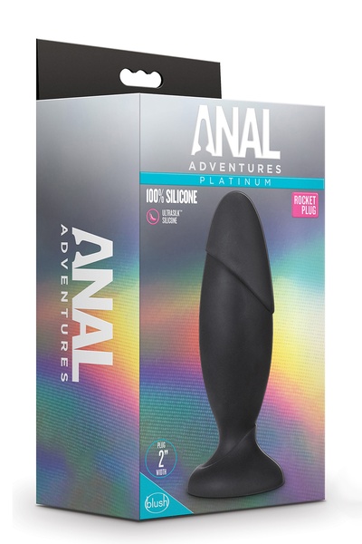 Анальний затор Blush Anal Adventures Platinum Rocket Plug L T331469 фото