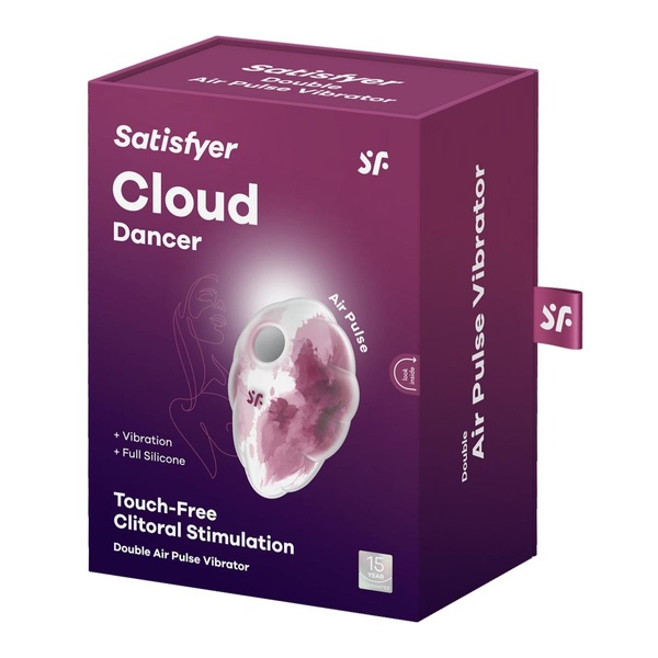 Вакуумно-импульсный стимулятор для клитора Satisfyer Cloud Dancer, красный T360591 фото