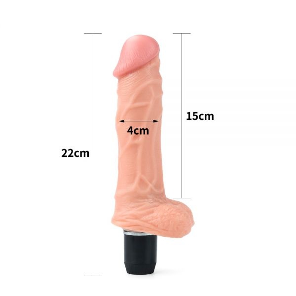 Вибратор с мошонкой 9.25" Flexi Vibrator, Flash RDNI-310096 фото