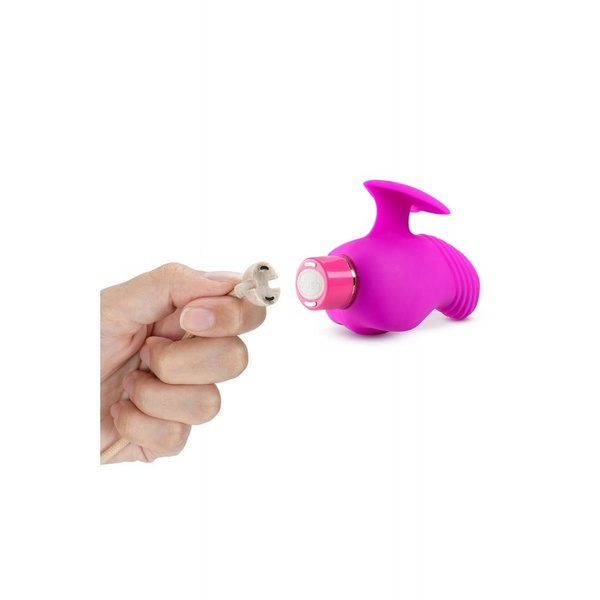 Вибратор на палец с рельефом Aria Blush, силиконовый, розовый T331812 фото