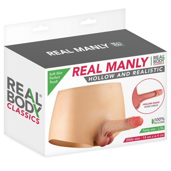Страпон Real Body — Real Manly hollow and realistic L/XL SO9957 фото