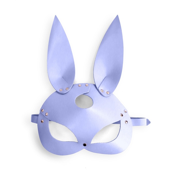 Кожаная маска Зайки Art of Sex - Bunny mask, цвет Лавандовый SO9648 фото