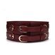 Кожаный пояс для бондажа Liebe Seele Wine Red Waist Cuff S Size SO9460 фото 1