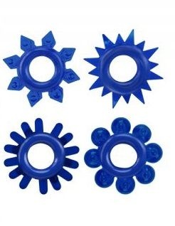 Набір ерекційних кілець Cock Rings Set, Blue RDNI-291004 фото