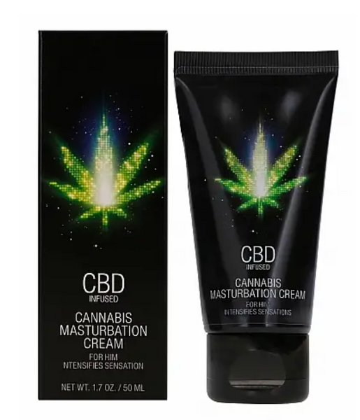 Стимулюючий крем для чоловіків Shots - CBD Cannabis Masturbation Cream For Him, 50 ml PHA136 фото