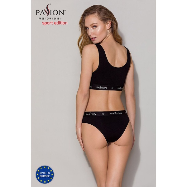 Спортивный топ с широкой резинкой Passion PS004 TOP L, black SO4219 фото