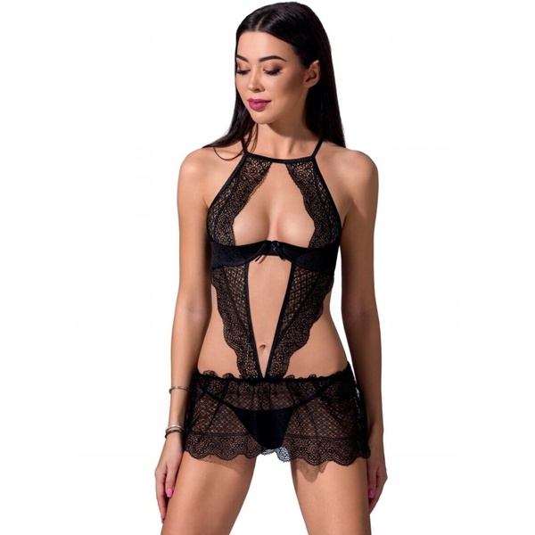 Сорочка YONA CHEMISE black S/M - Passion P52763 фото