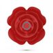 Анальная елочка Роза с вибрацией и ротацией Rosaline Crushious, с пультом, силиконовая, красная C24272 фото 5