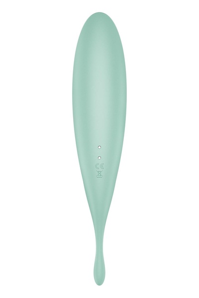 Смарт-вібратор для клітора із вакуумною стимуляцією Satisfyer Twirling Pro+ Mint SO6716 фото